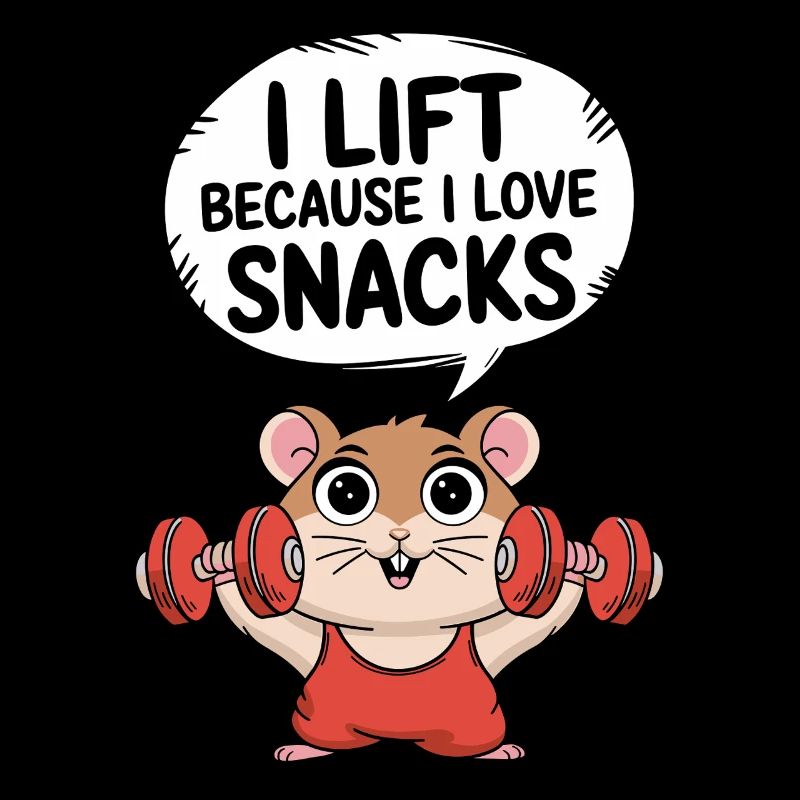 Ich Hebe Gewichte Weil Ich Snacks Liebe