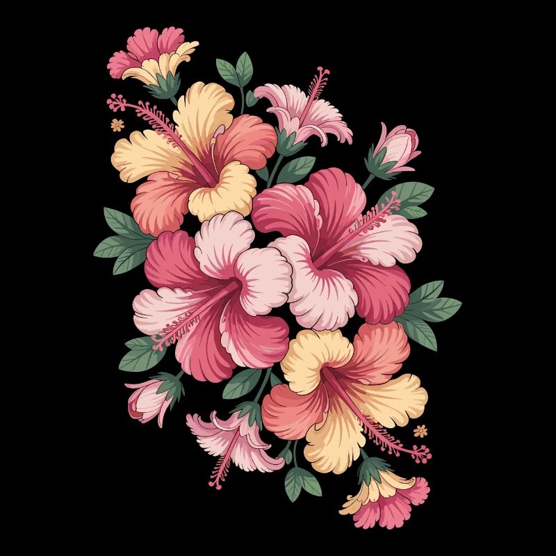 Hibiskus Boho Blume Verträumtes Design