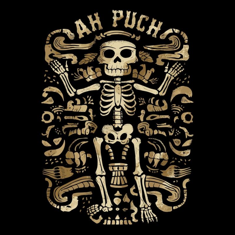 Mayan God Mayan Goddess Ah Puch Artwork
