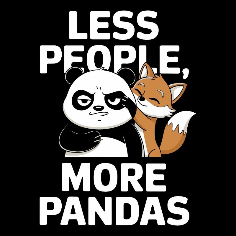Moins de gens, plus de pandas