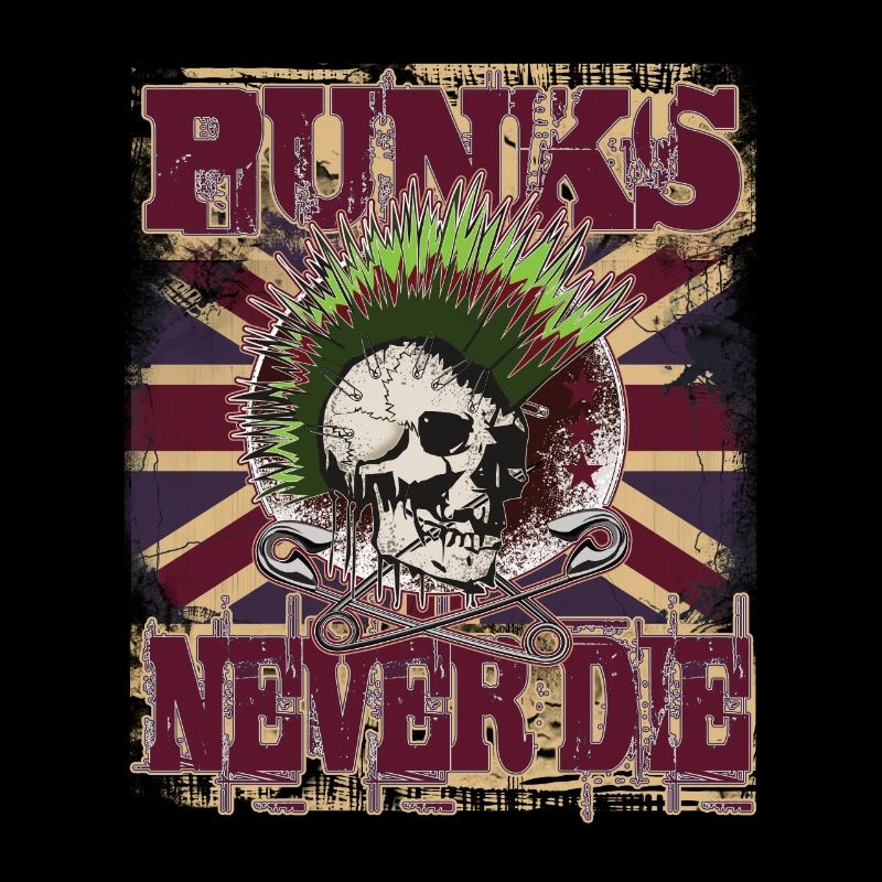Punks sterben nie, Union Jack, Punk Skull