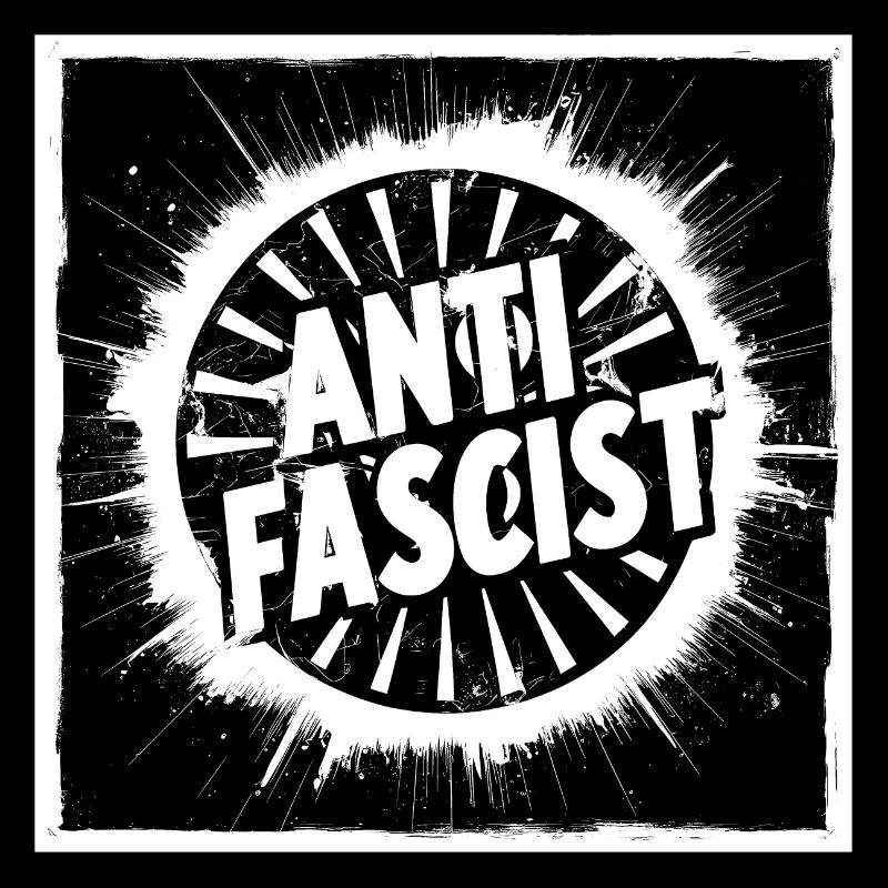ANTIFASCISTE Kreis Stern