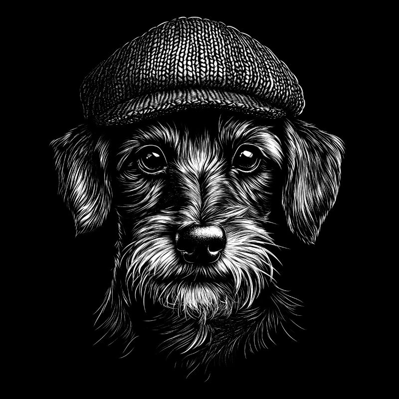 Chapeau teckel à poil dur Chiens Chien Teckel Teckel