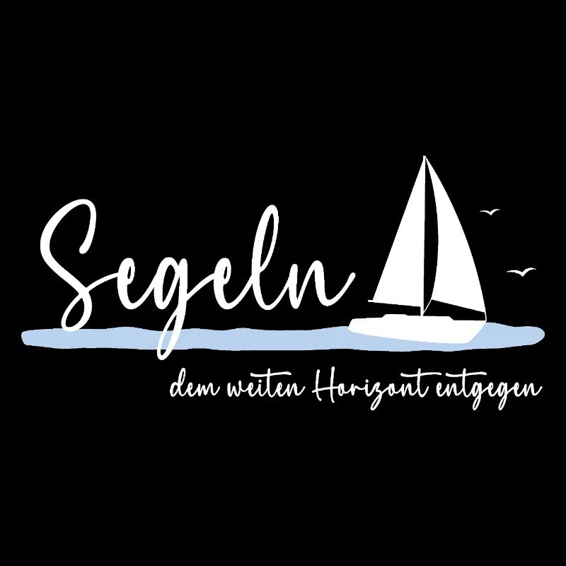 Segeln dem weiten Horizont entgegen