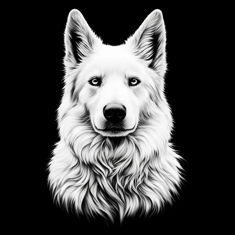 Berger Blanc Suisse Portrait White Shepherd