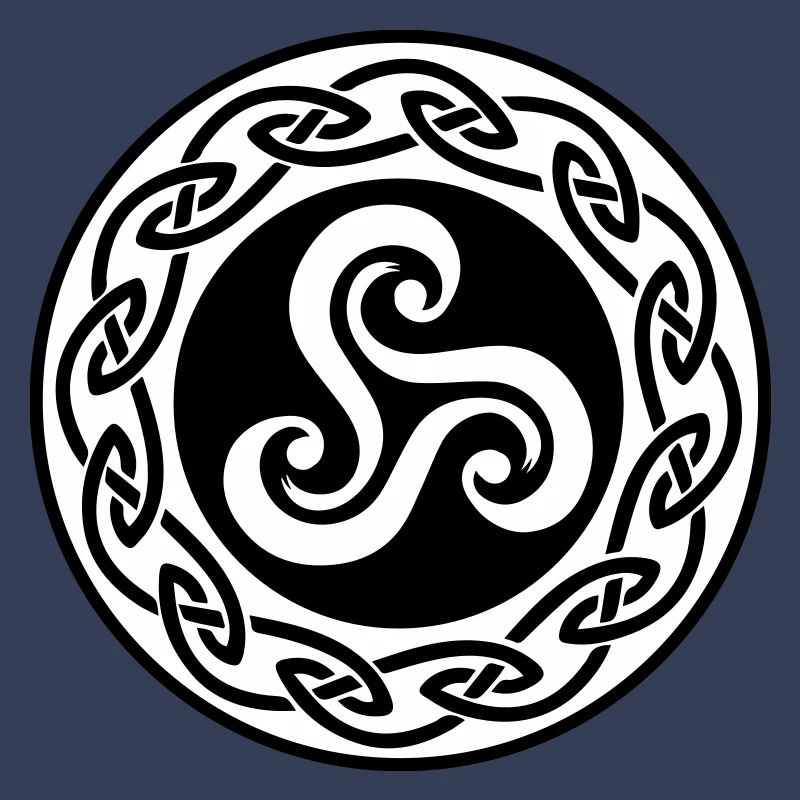 Triskell avec decor celte