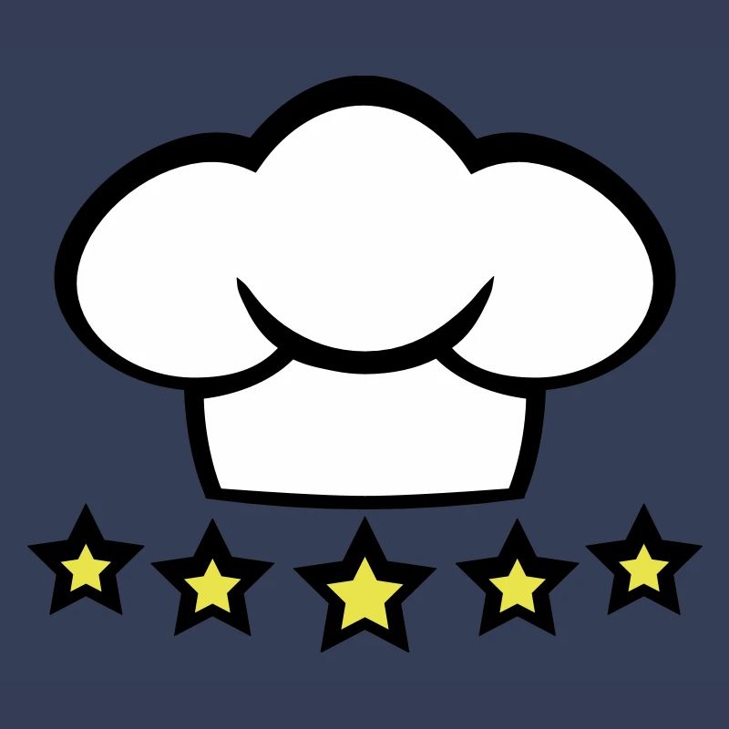 Chef Kitchen Chef's Hat 5 Star Master Cool