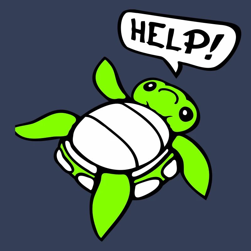Turtle Back Tilted Over Helpless Side Help