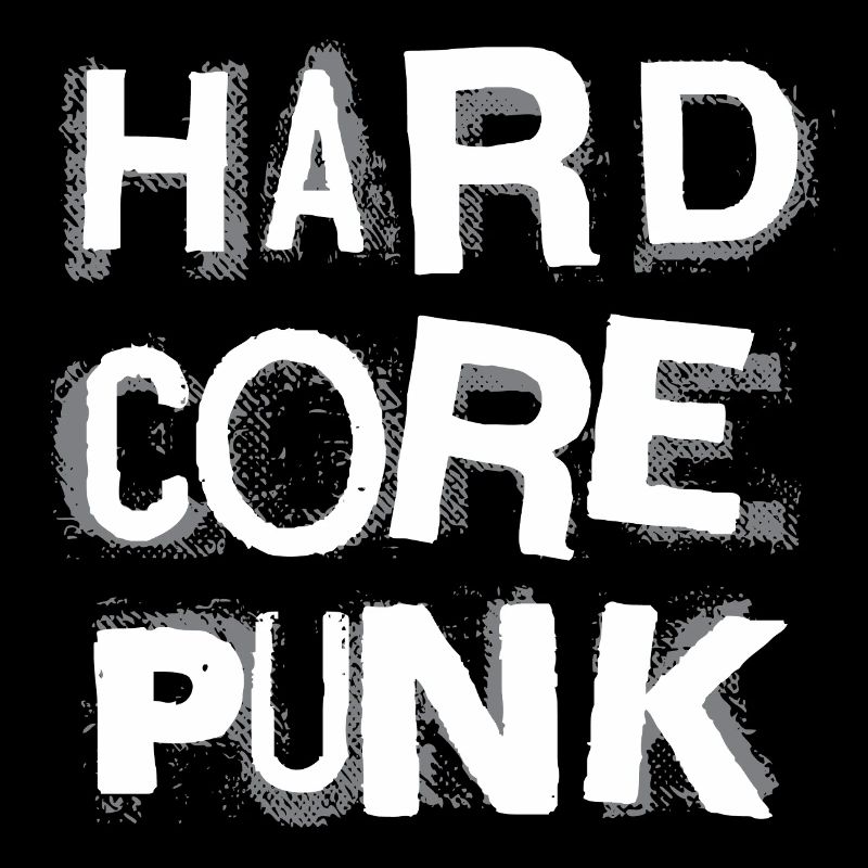 Hardcore Punk Schablone Text