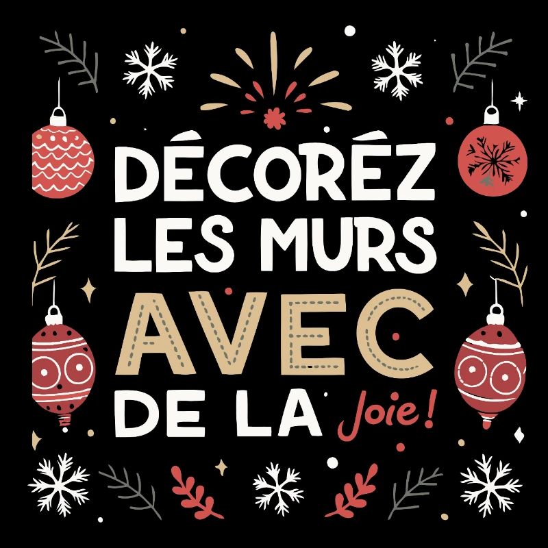 Décorez les murs avec joie