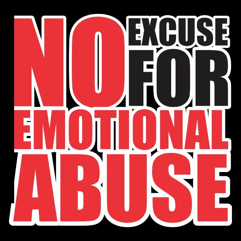 Diseño de Concientización sobre el Abuso Emocional No Excuse