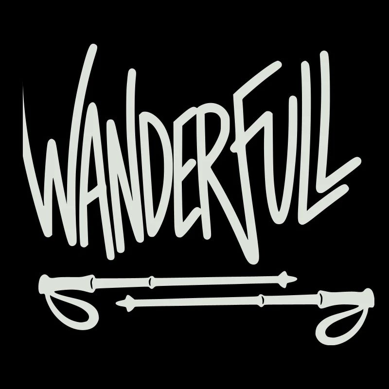 Wanderfull - Jeu de mots avec bâtons de randonnée