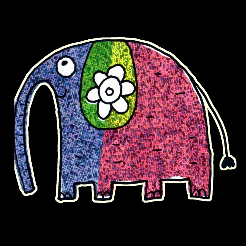 Mignon éléphant coloré Eli