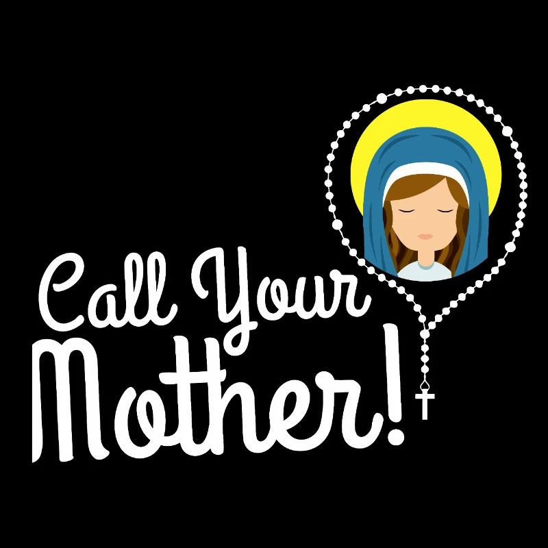Nenne deine Mutter Illustration Tee