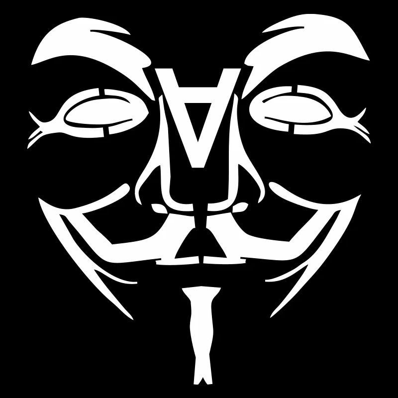 Anonymous Design Gesicht mit A