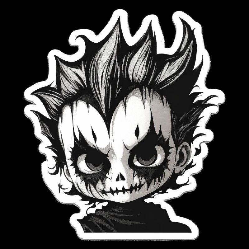 Spikiger Totenkopf-Chibi