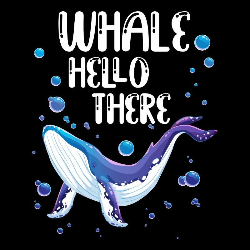 Wal Hallo Da: Verspielter Wal-Print