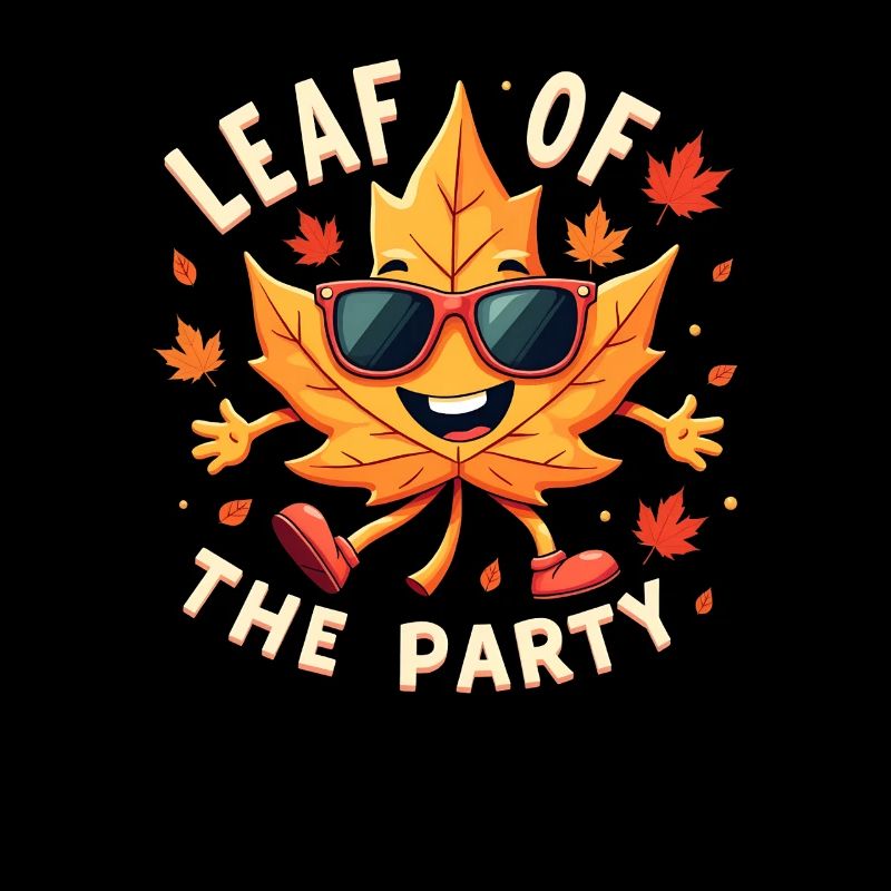 Blatt der Party Happy Fall Ernte Herbstblatt