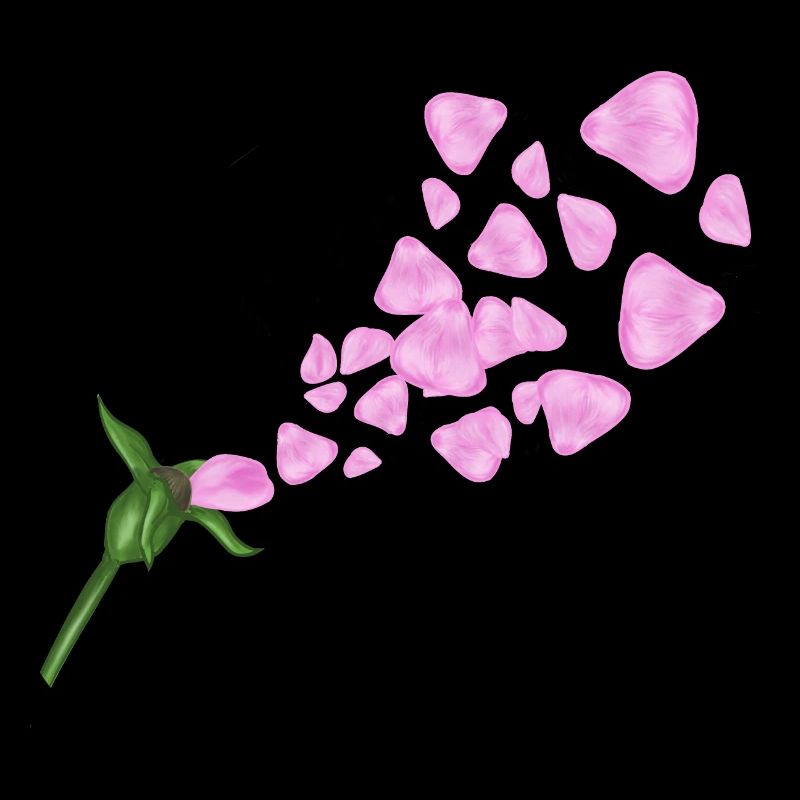 Rose im Wind