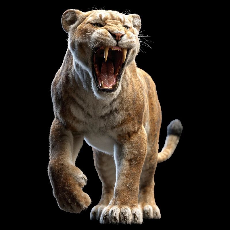 Saber-toothed tiger Smilodon Big cat Sabertooth tiger