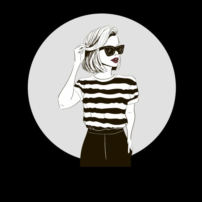 Fille de mode modèle