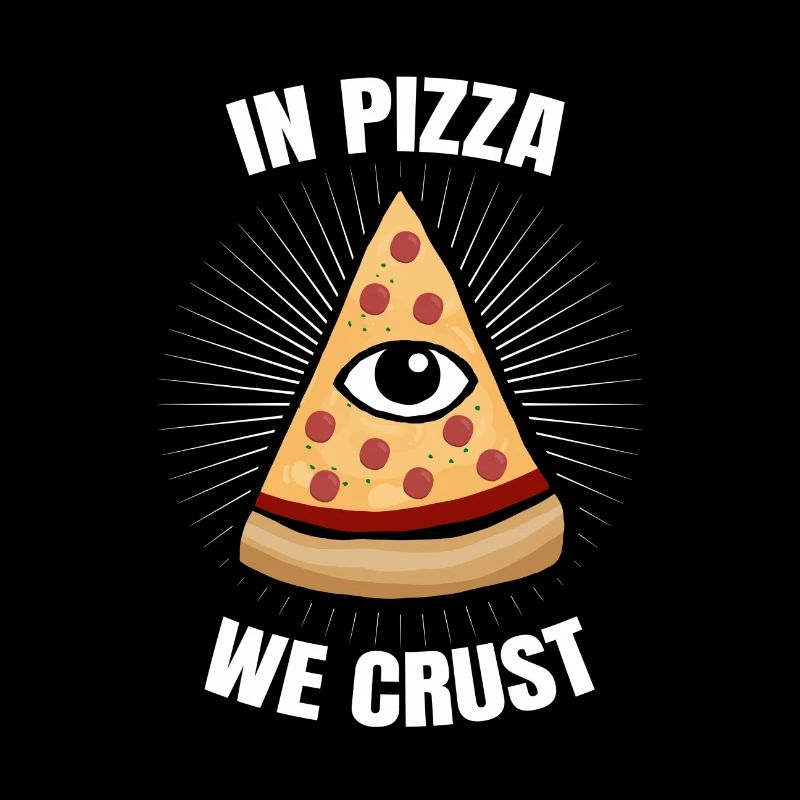 Dans Pizza Crust Nous Illuminati Triangle Eye cadeau