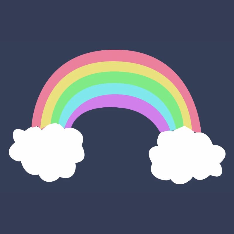 Rainbow clouds