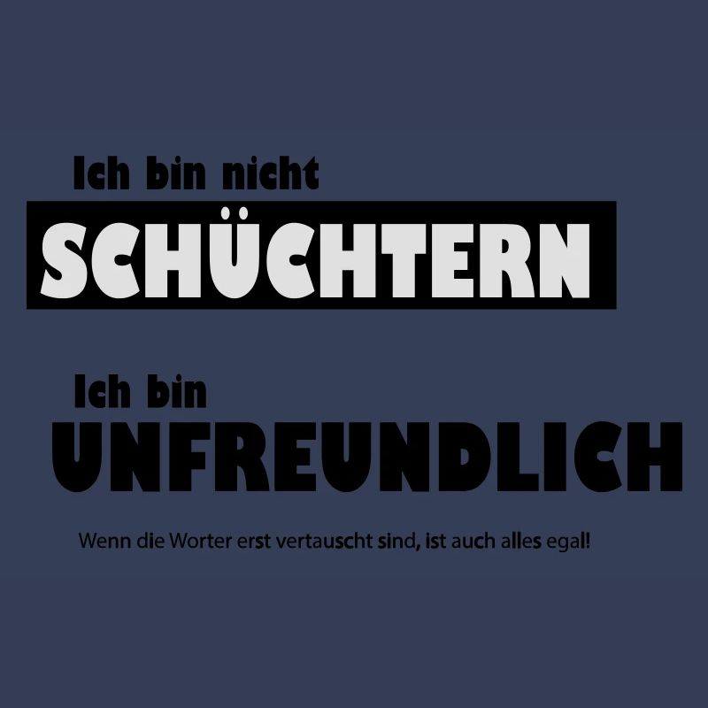 Unfreundlich oder schüchtern