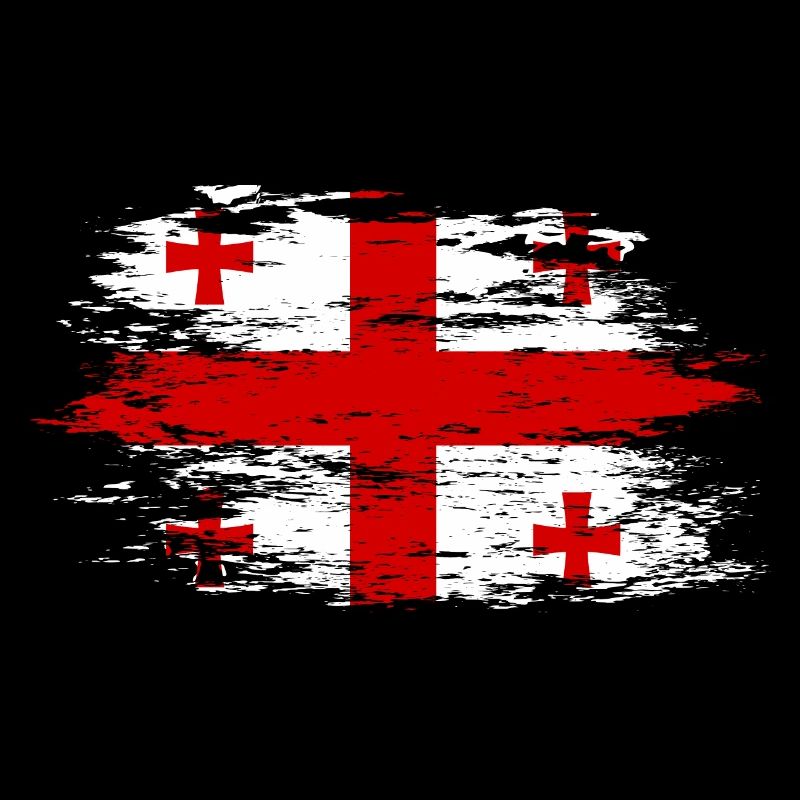 Drapeau géorgien utilisé