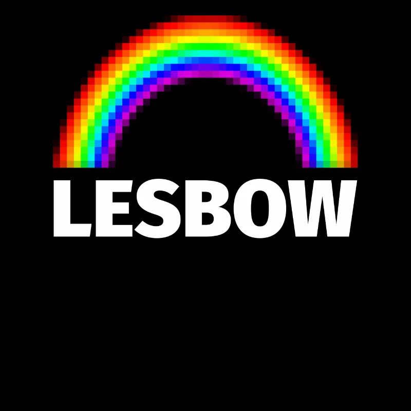 Lesbisch Lesbe Geschenk Regenbogen Lesbow