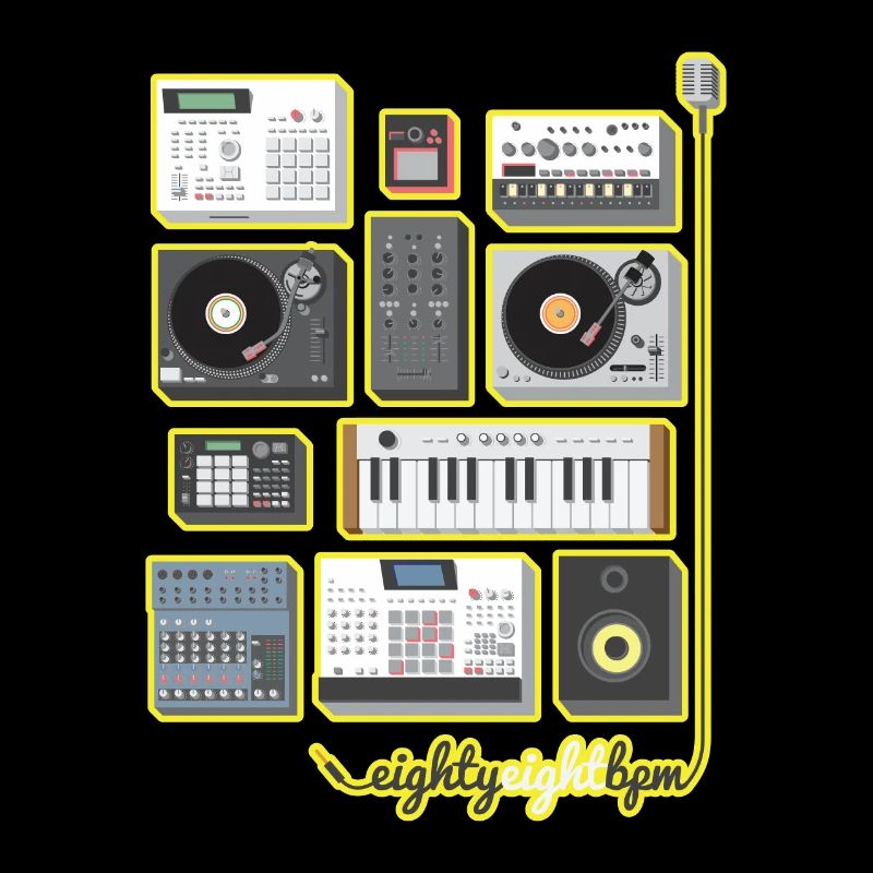 88 BPM ensemble complet (jaune / orange)