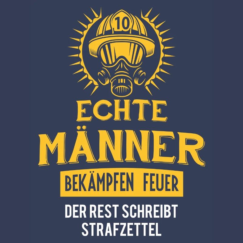 Echte Männer bekämpfen Feuer