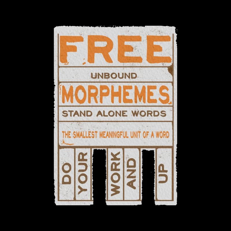 Morphèmes libres drôles alphabétisation structurée