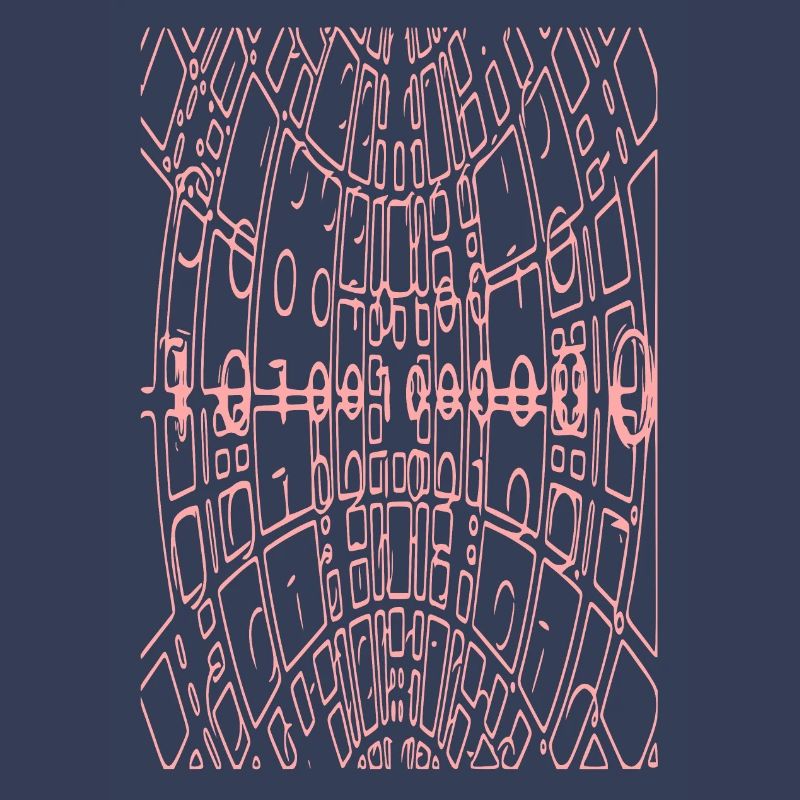 Code binaire Abstrait (rose)