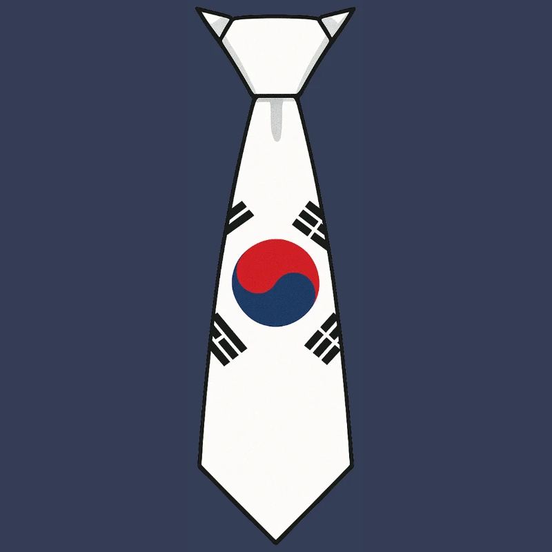 Cravate sud-coréenne – Conception du drapeau