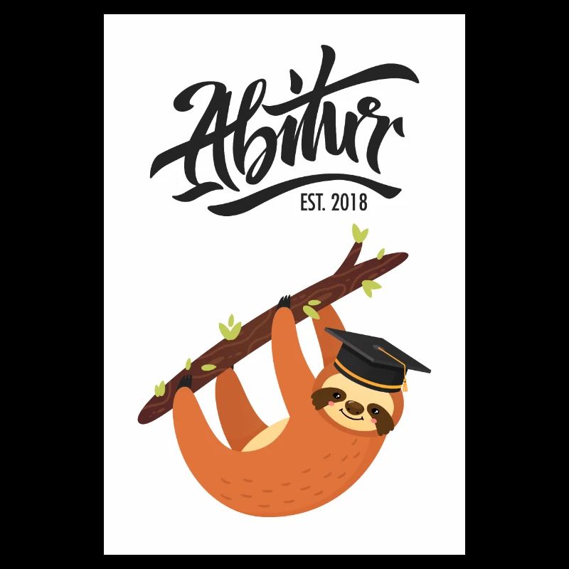 High School Est. 2018 - sloth graduation design