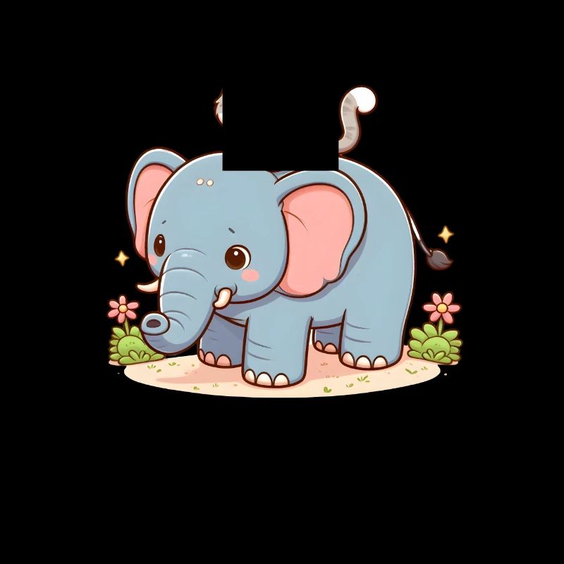 Katze reitet Elefant