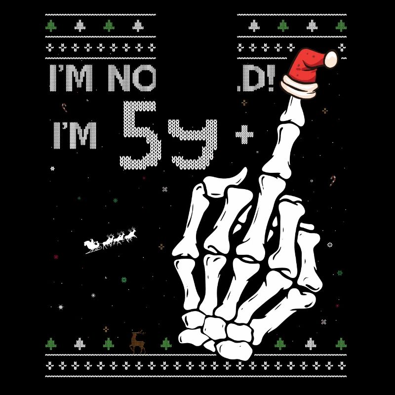 Ich bin 59 + 1 Mittelfinger - Spaß 60. Geburtstag