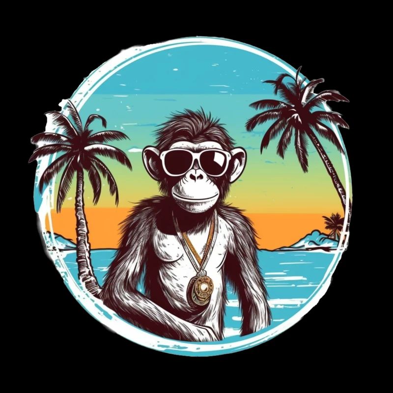 Cool Monkey * Conception de plage d’été