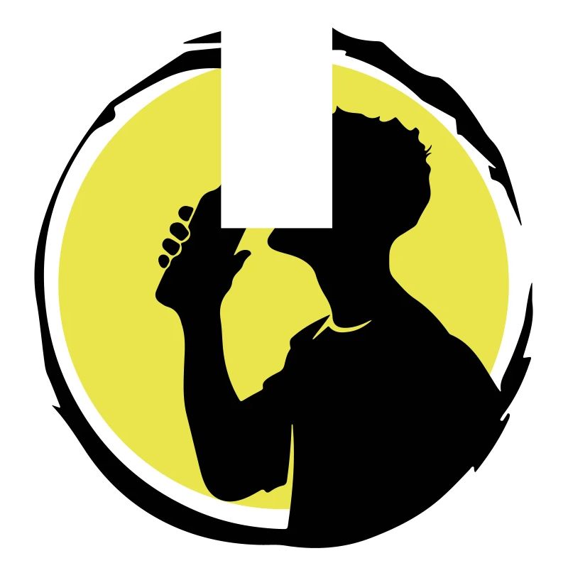 Bier Trinken Silhouette Party