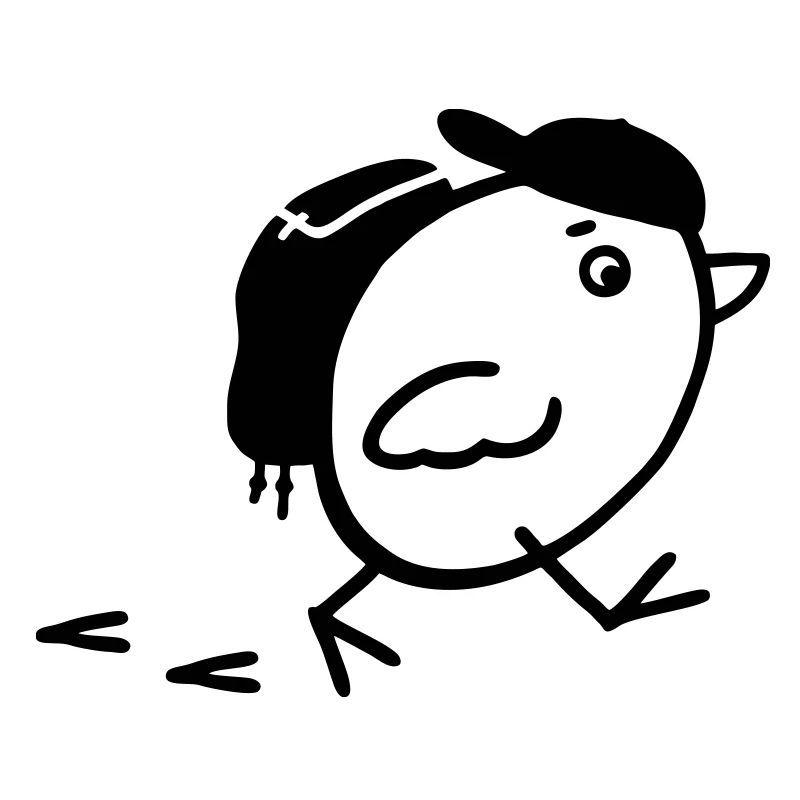 Bird with Cap & Backpack