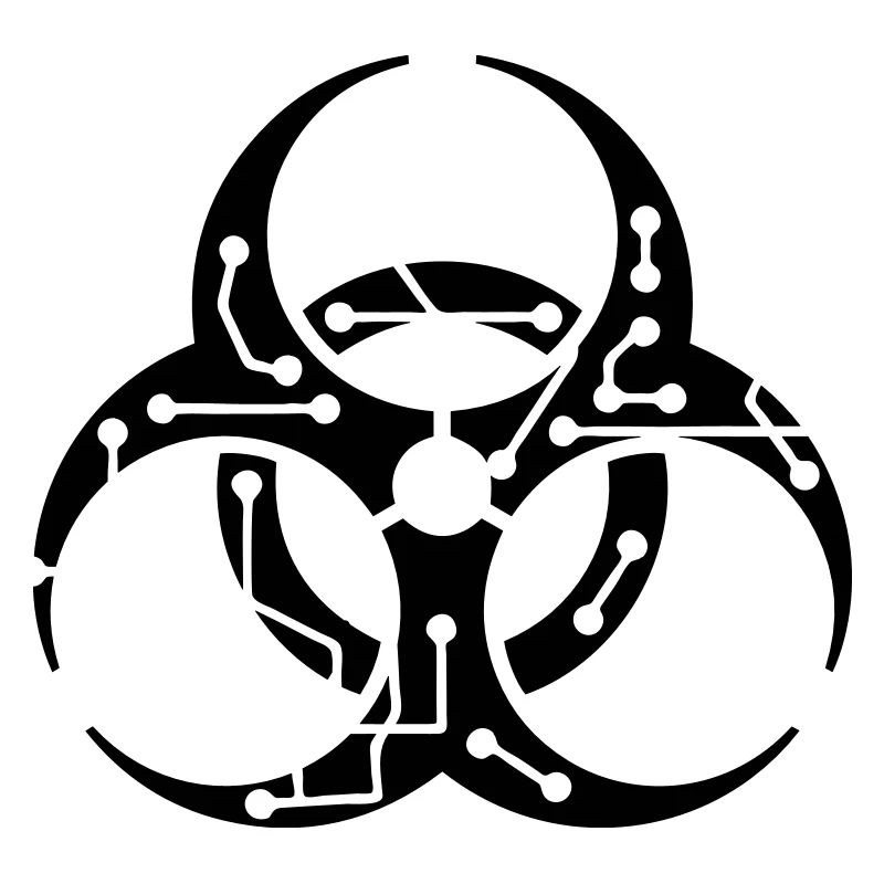 circuitry electrically symbol toxic virus bacteria