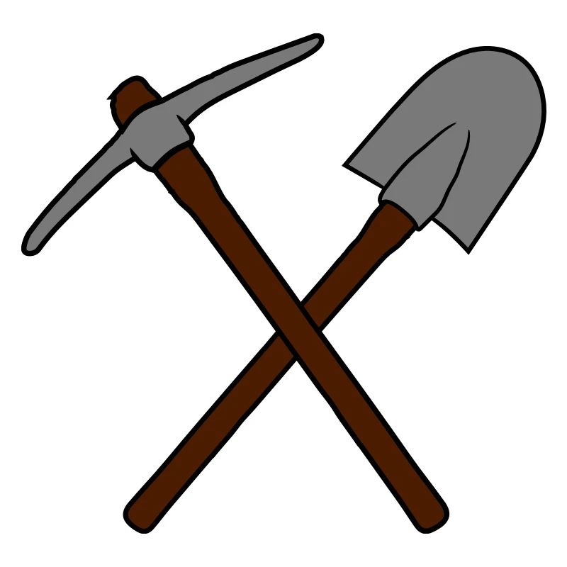 duo cross 2 shovel digging shovels pickaxe pickaxe