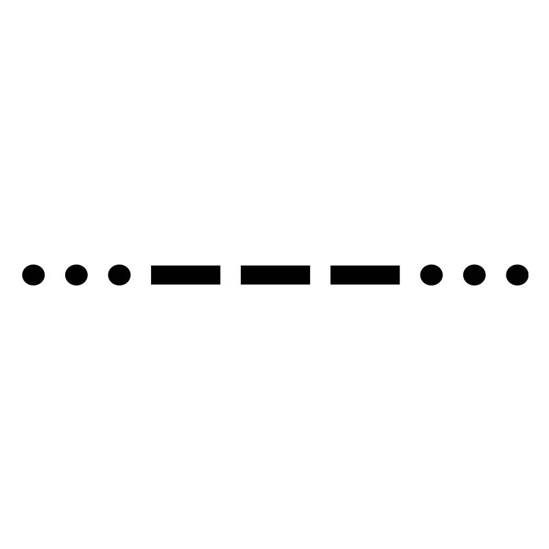 Morse code SOS
