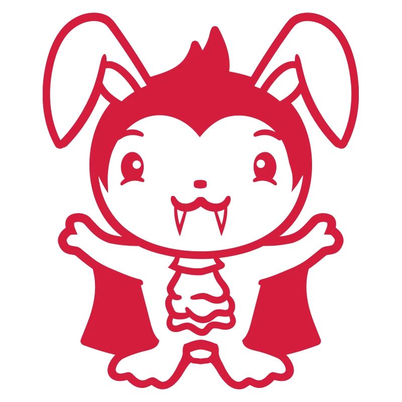 Bunny Vampire Sharp Long Teeth Halloween Costume