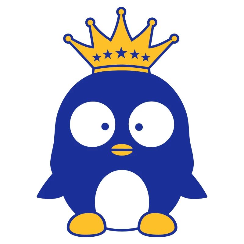 Crown Penguin King Queen Prince Princess Small