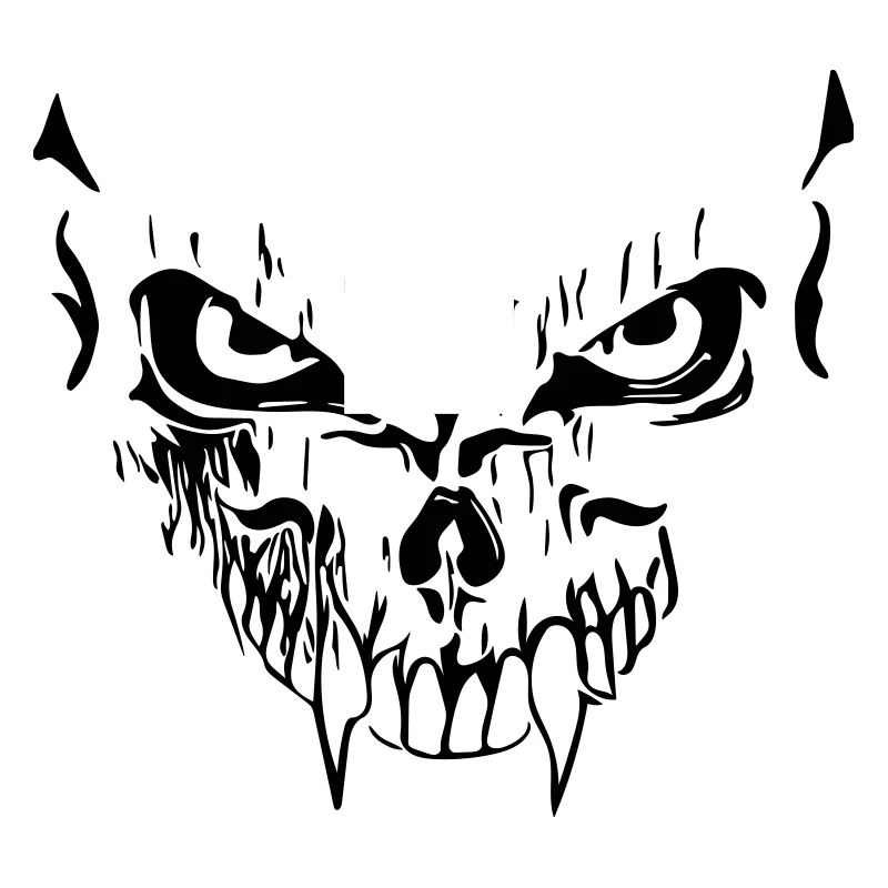 Creepy vector grimace