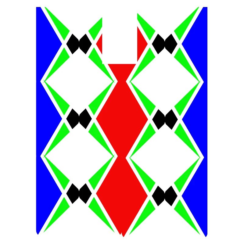Mehrfarbiges, einzigartiges Design