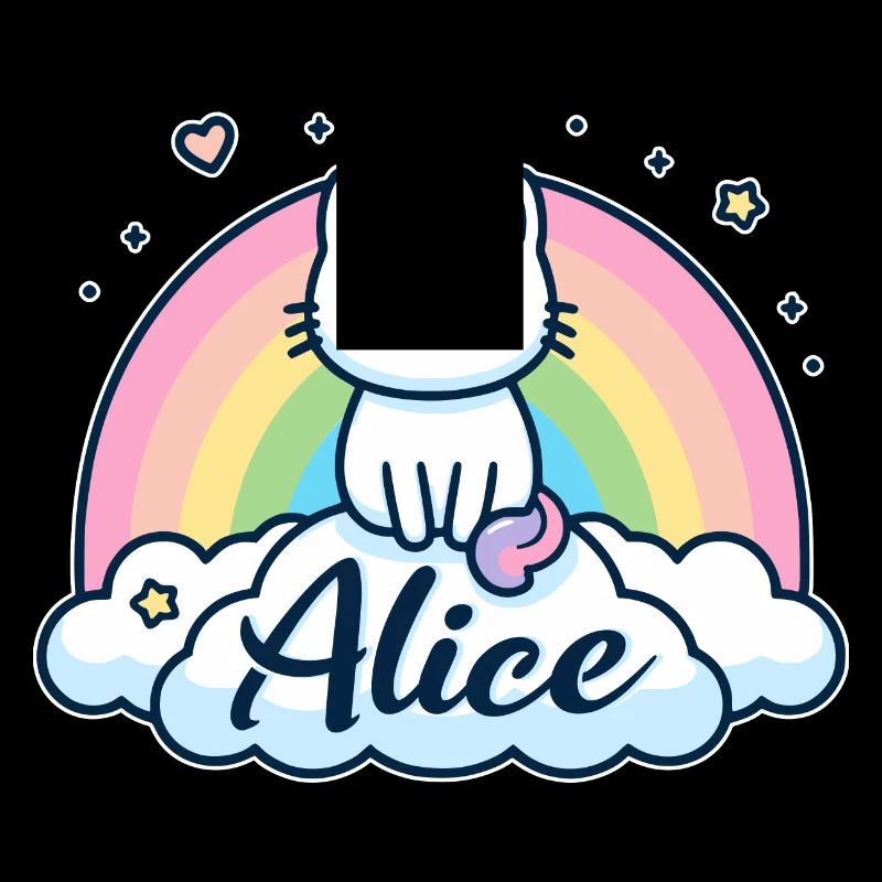 Alice Name First Name Unicorn Cat