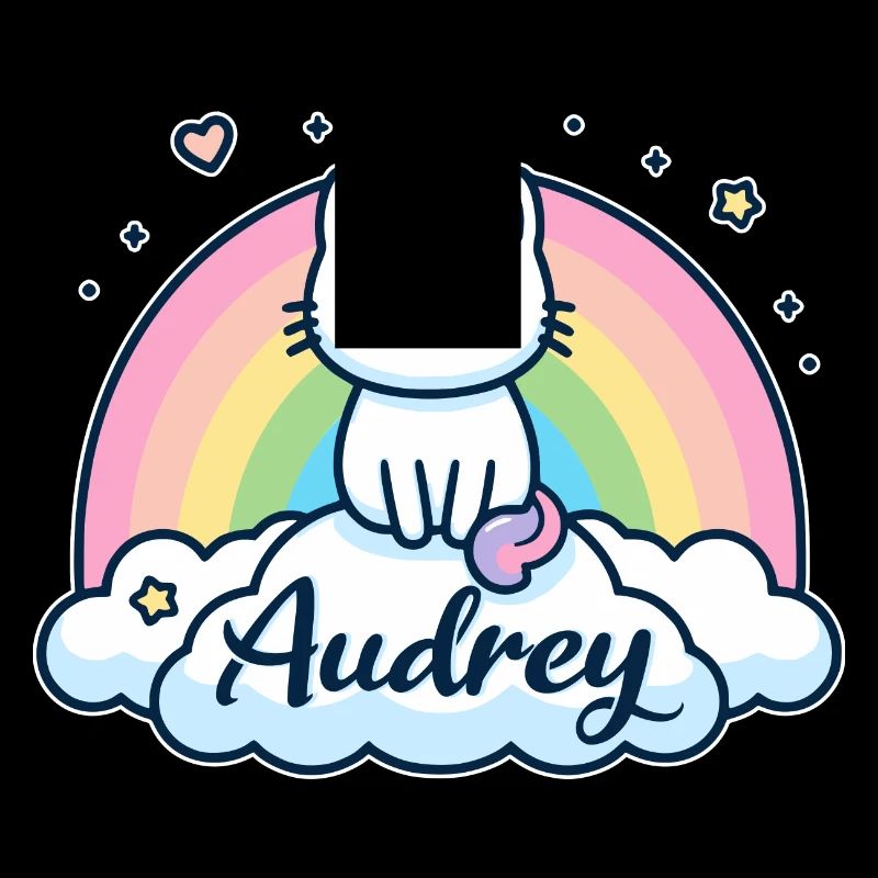 Audrey Nom Prénom Licorne Chat